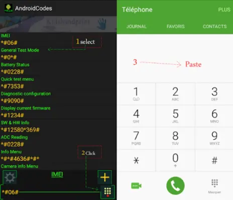 Droid Secret Codes android App screenshot 3